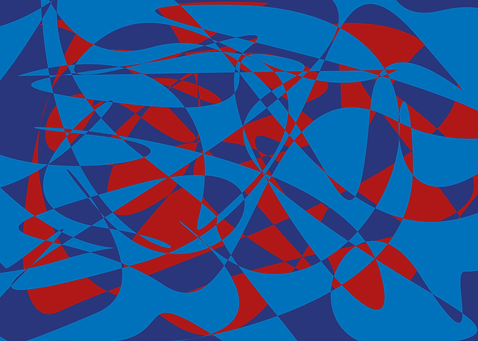 Abstract Blue Paint