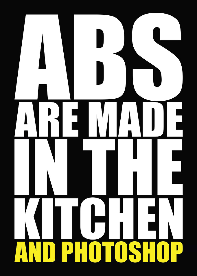 Abs Are Made In Kitchen
