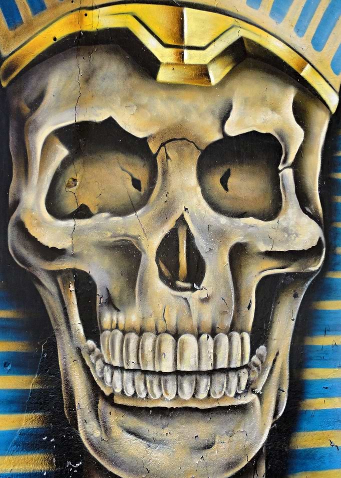 Skull Tut Ench Amun style