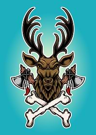 Deer X bone axe