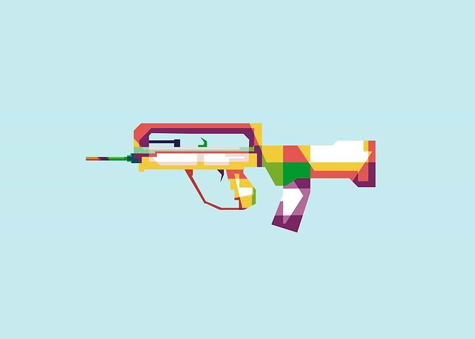 Famas CSGO in WPAP