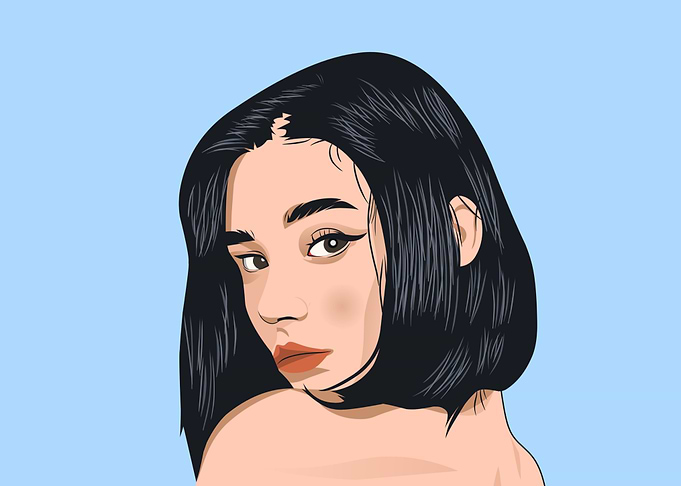 Vector portrait