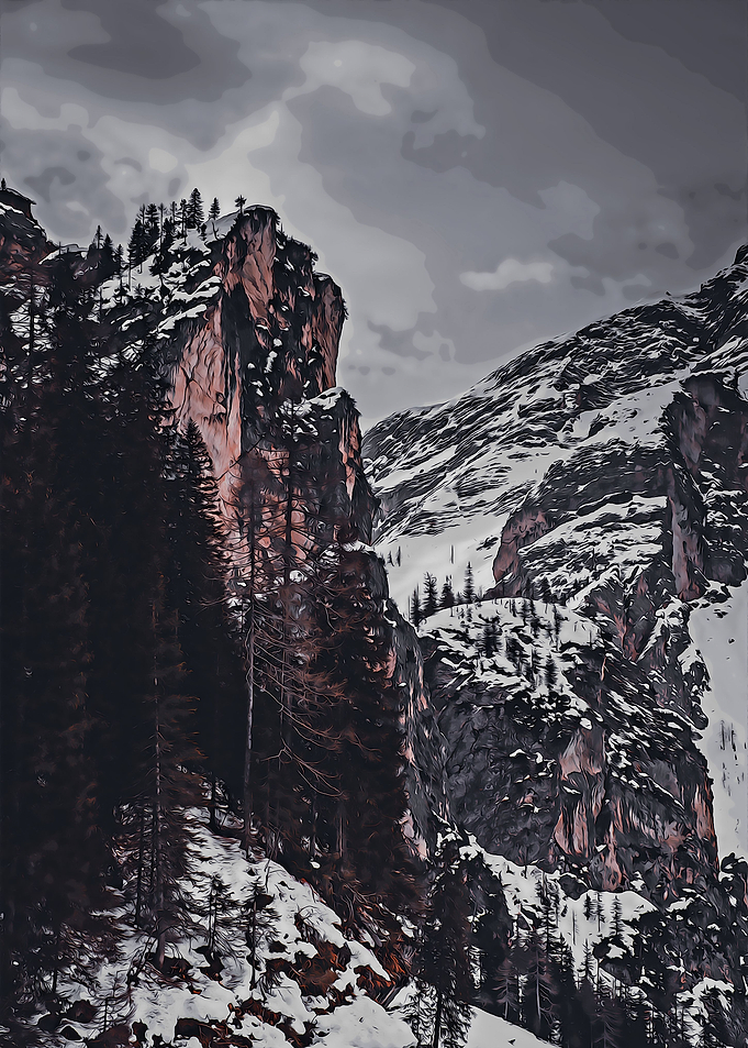 MOUNTAINS AND SNOW