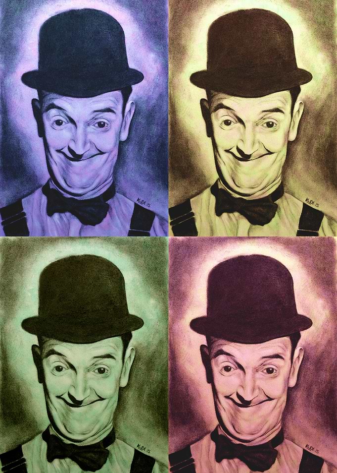 Stan Laurel Four Colours