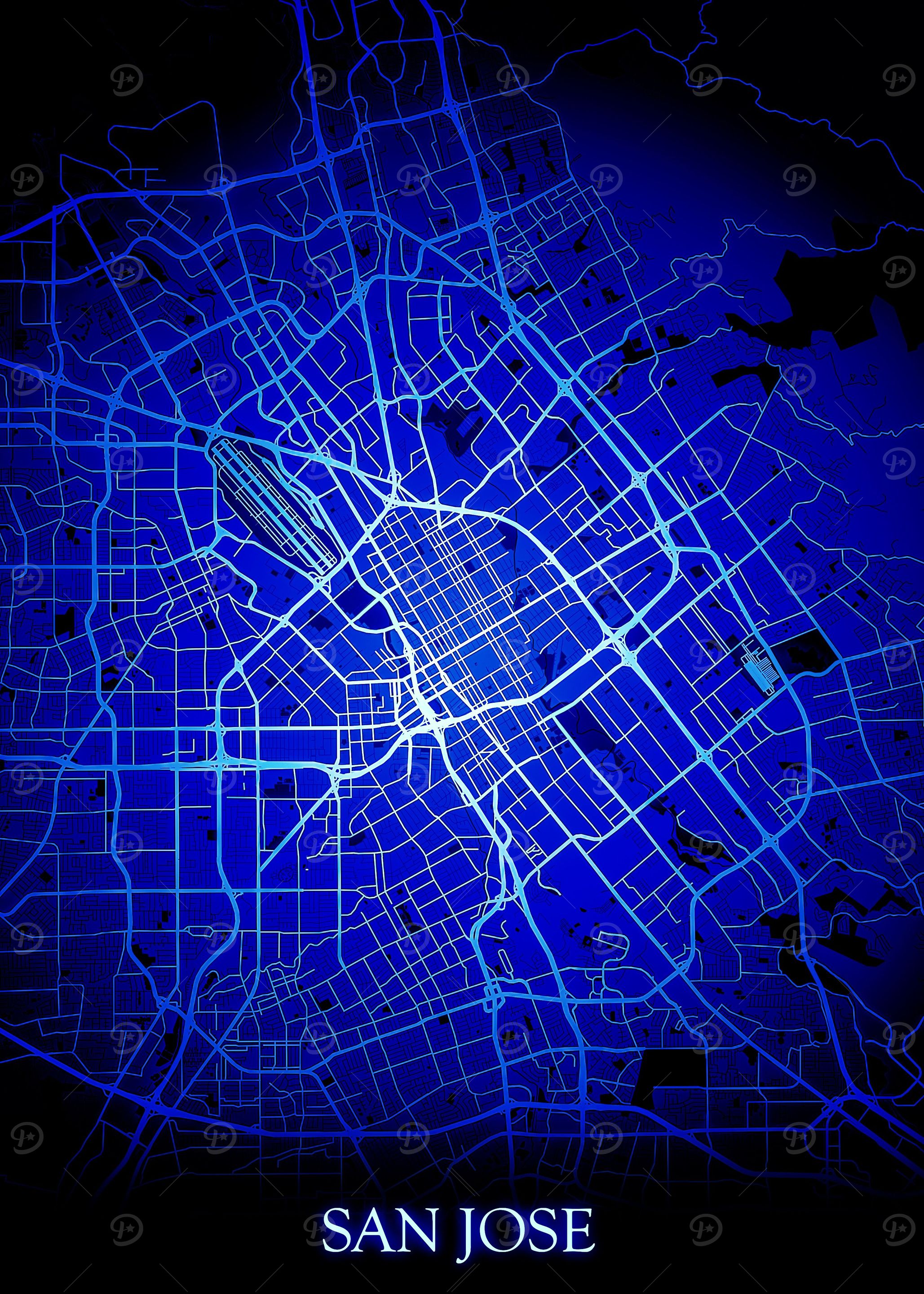 San Jose California Map