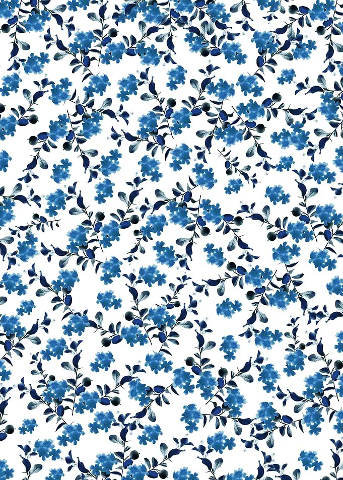 Blue Flower Pattern 2