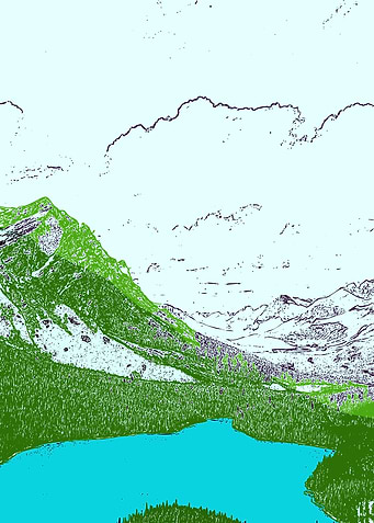 Flat mountain