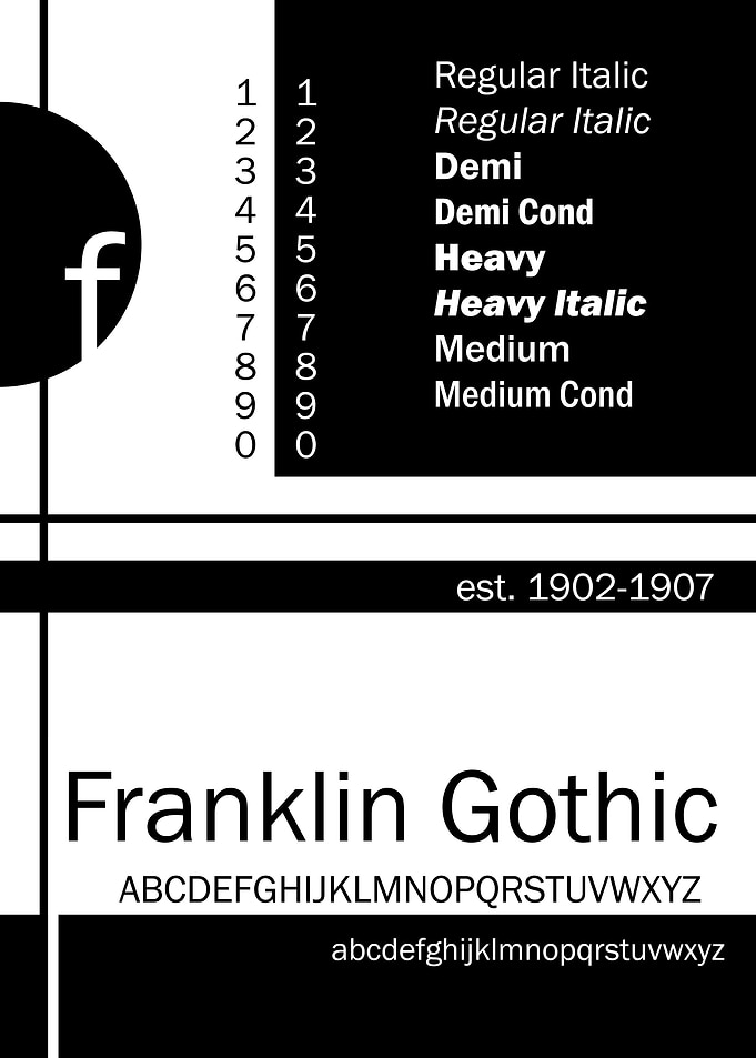 Franklin Gothic Typography