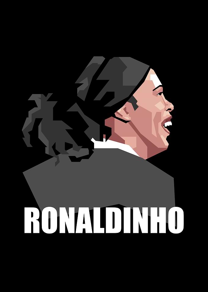 Ronaldinho Simple Cartoon