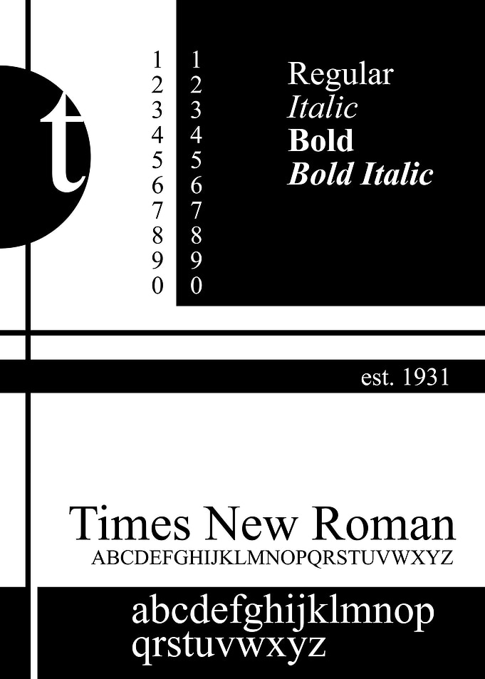 Typography Times New Roman