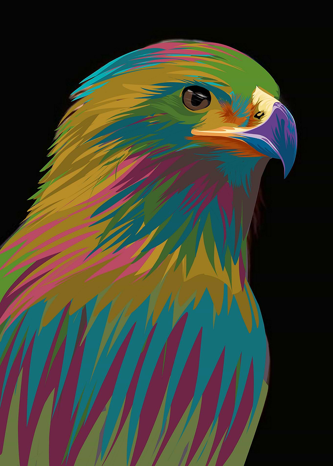 pop art eagle
