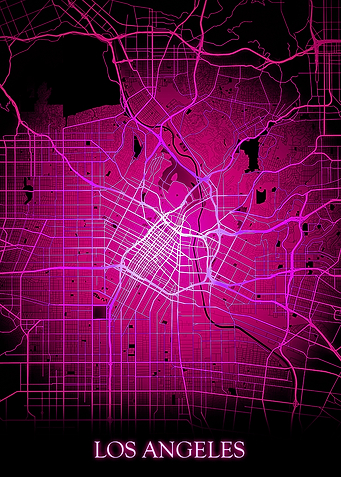 Los Angeles California Map
