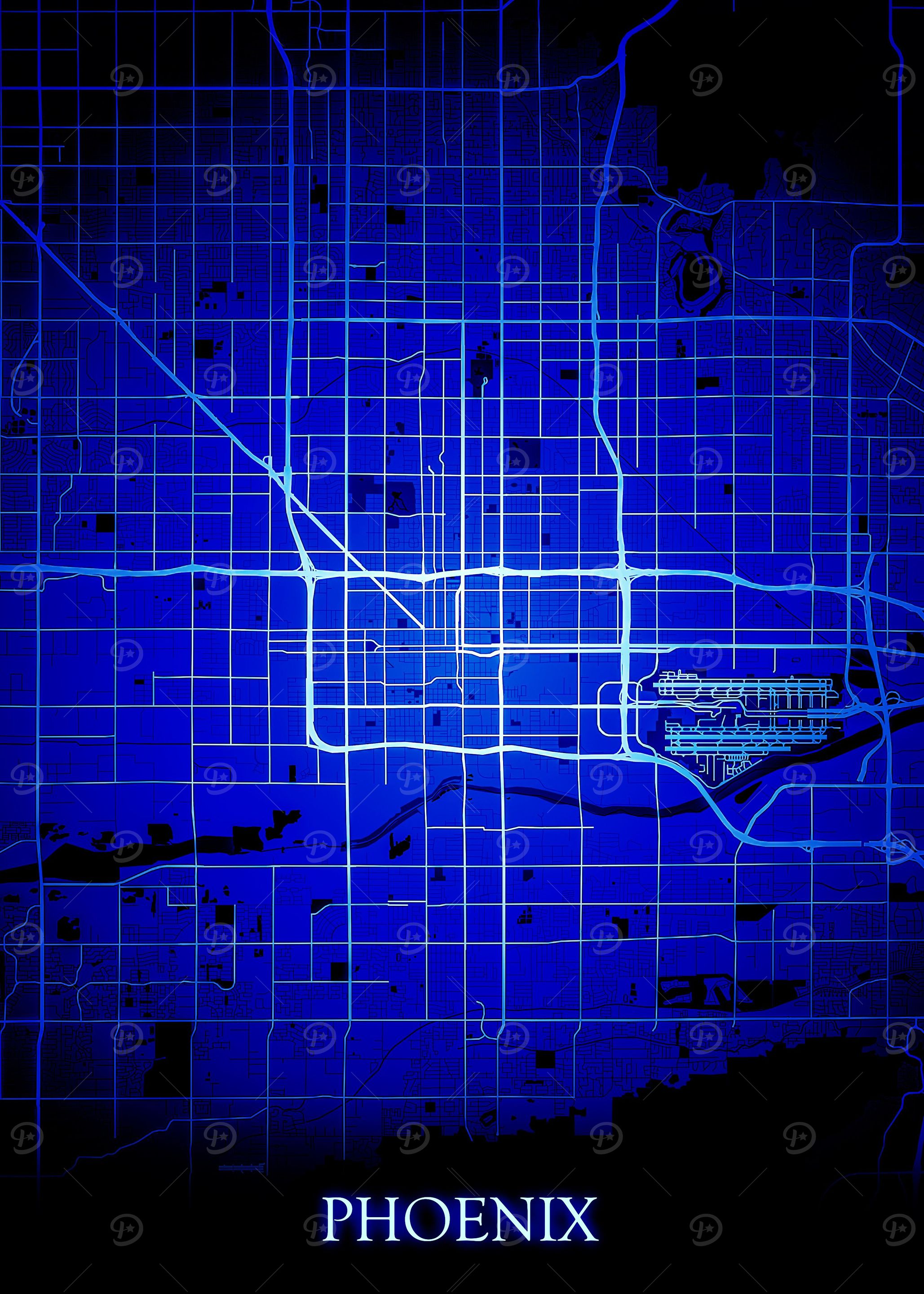 Phoenix Arizona City Map