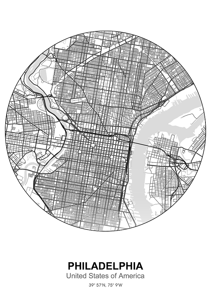 philadelphia circle map