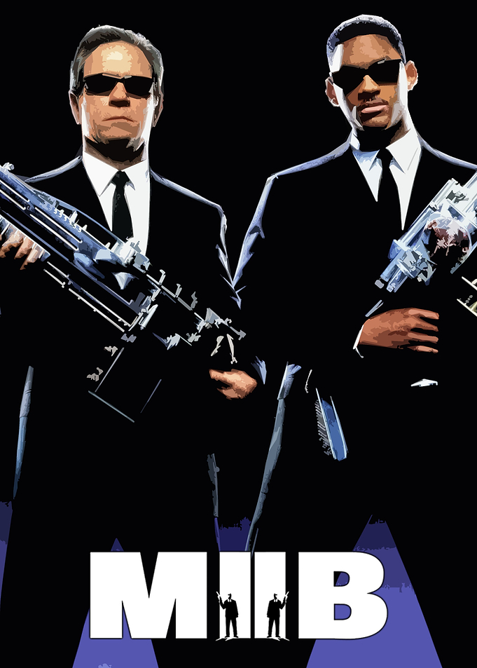man in black poster