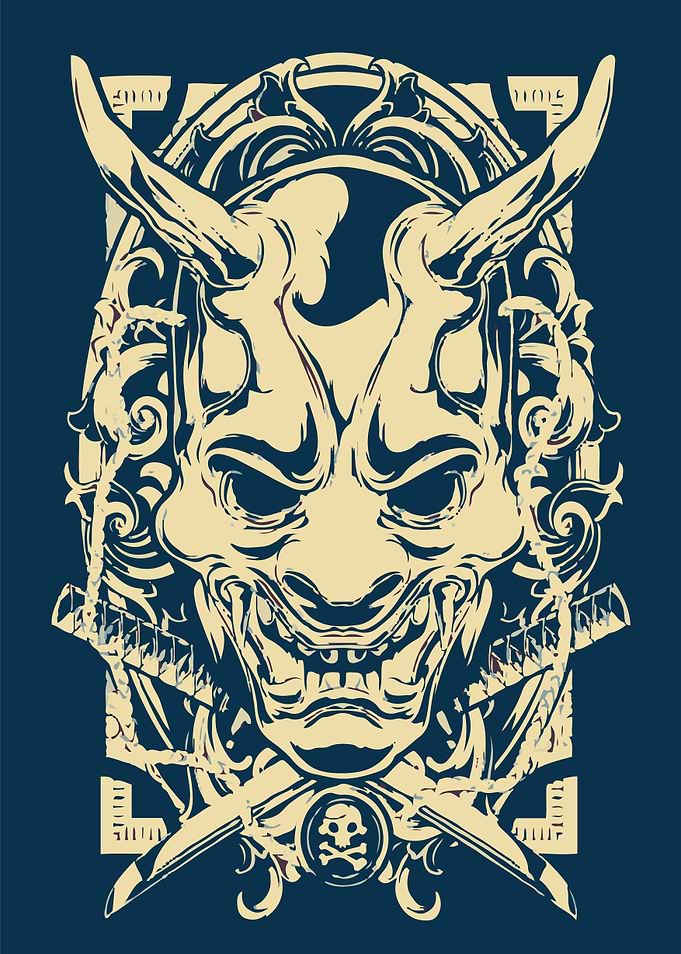 Oni Mask Art