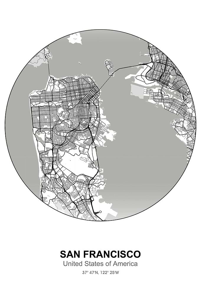san francisco circle map
