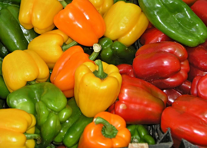 Colored peppers