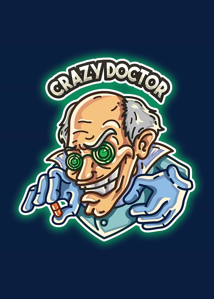 Crazy Doctor Illustration