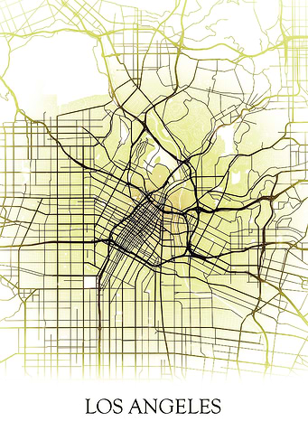 Los Angeles California Map