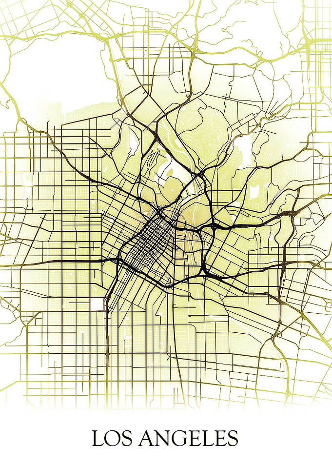 Los Angeles California Map