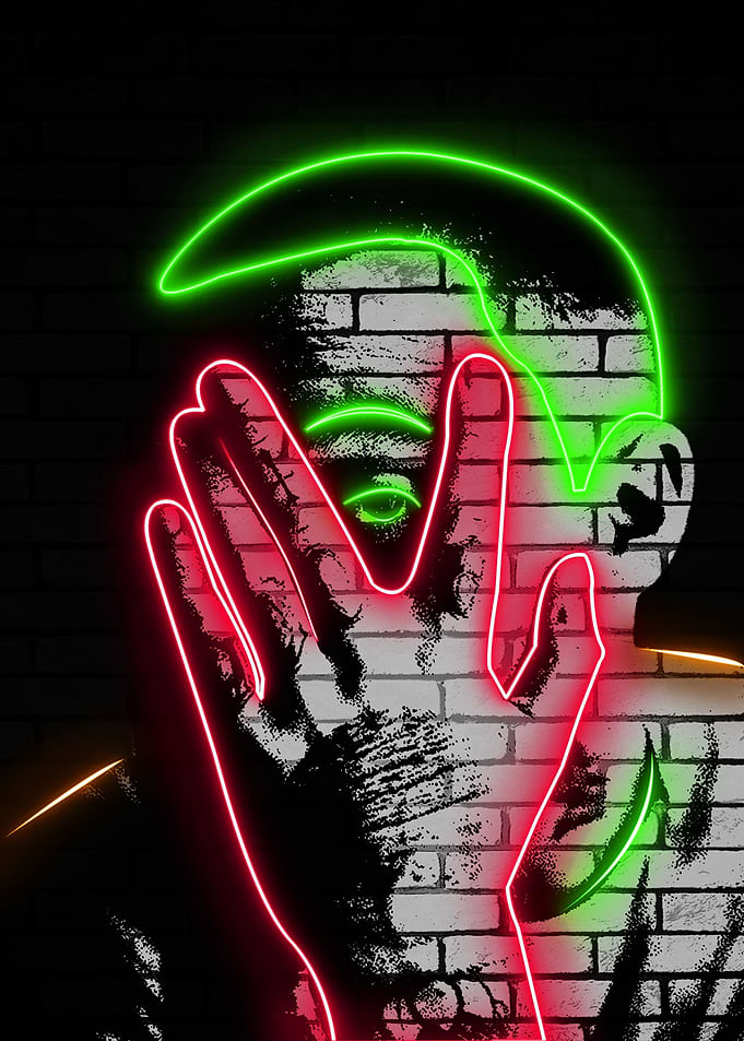 Mac Miller Neon Light