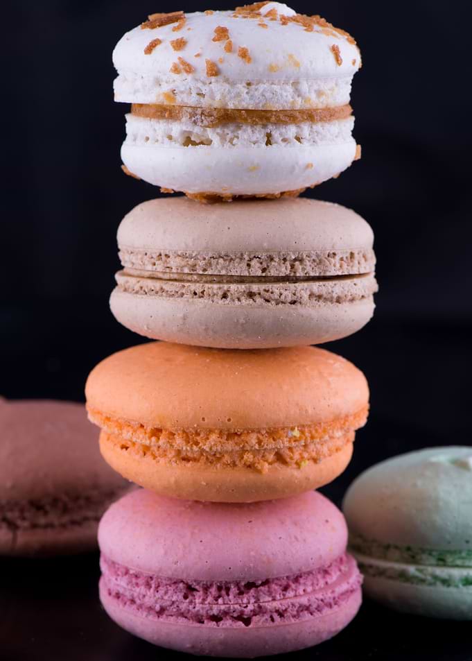 Colorful Macaroons Stacked