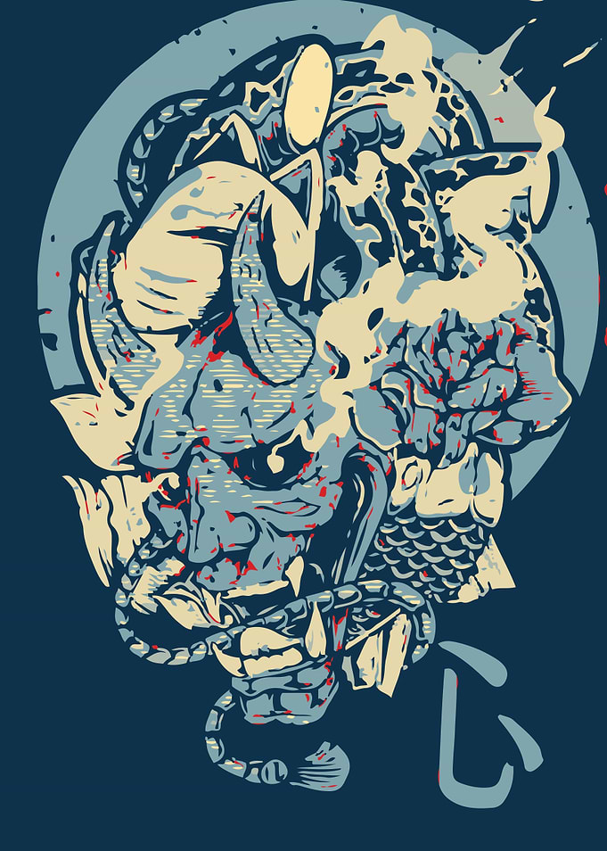 Oni Mask Art Japan
