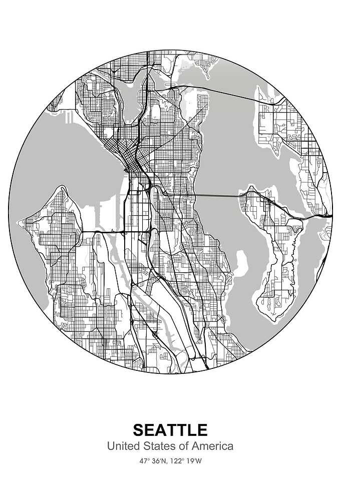 seattle circle map