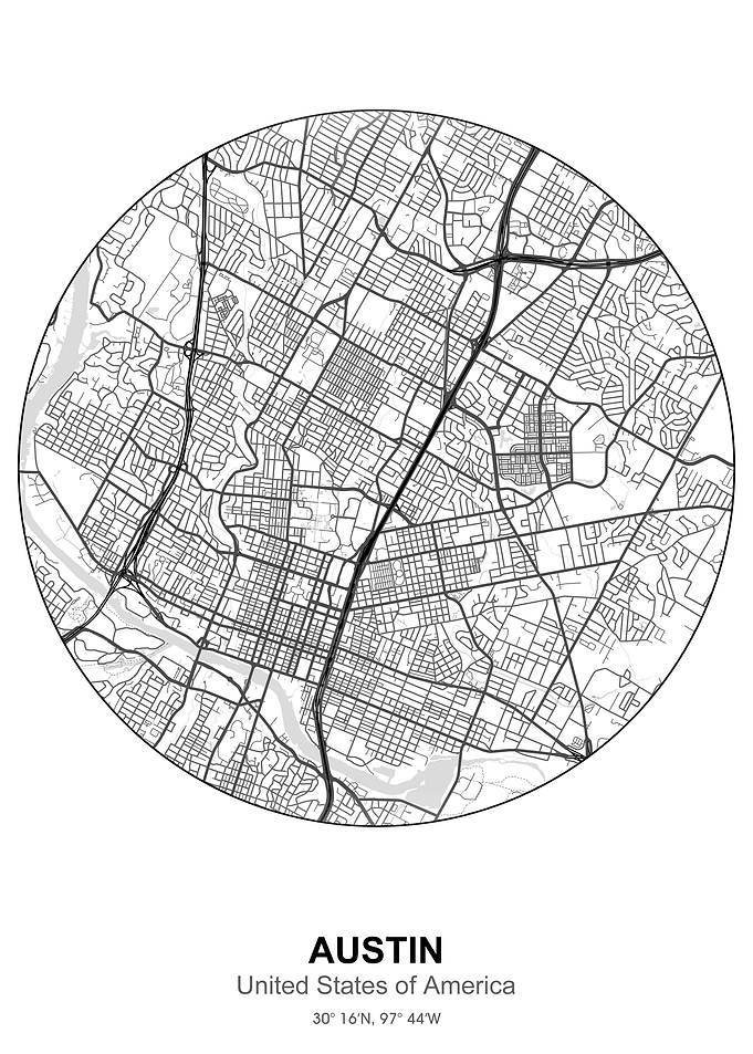 austin circle map