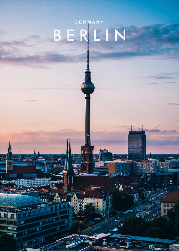 Berlin night view