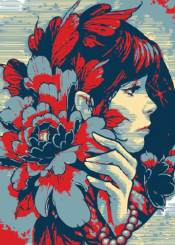 Ladies with Flower