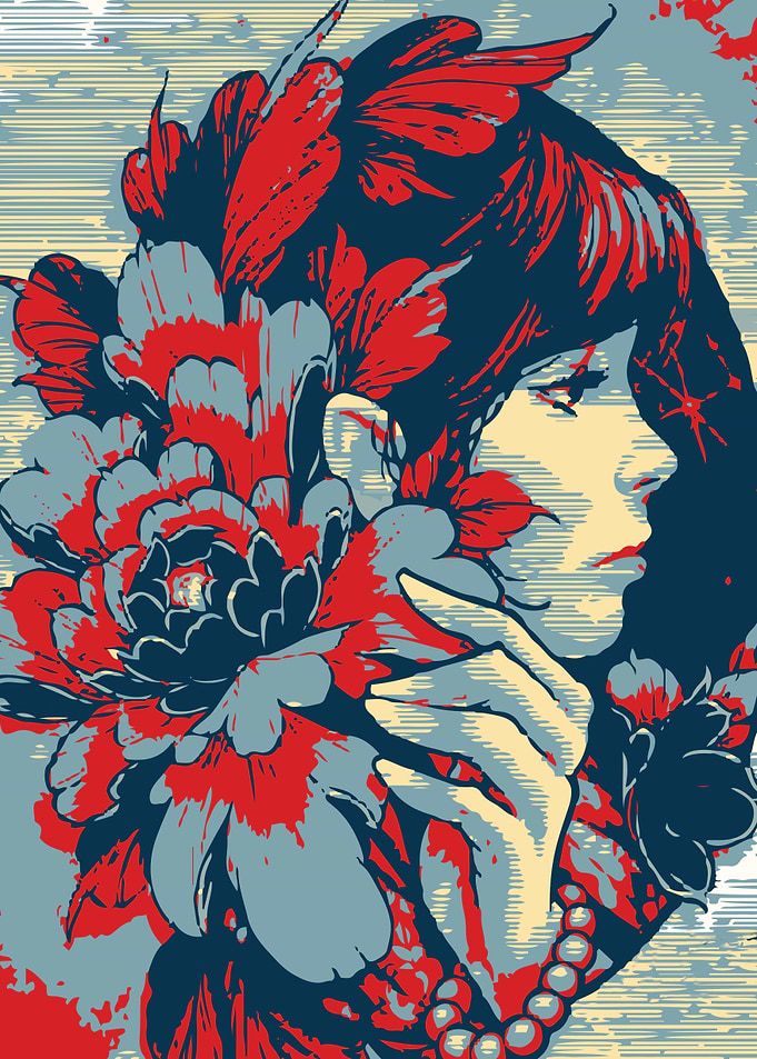 Ladies with Flower