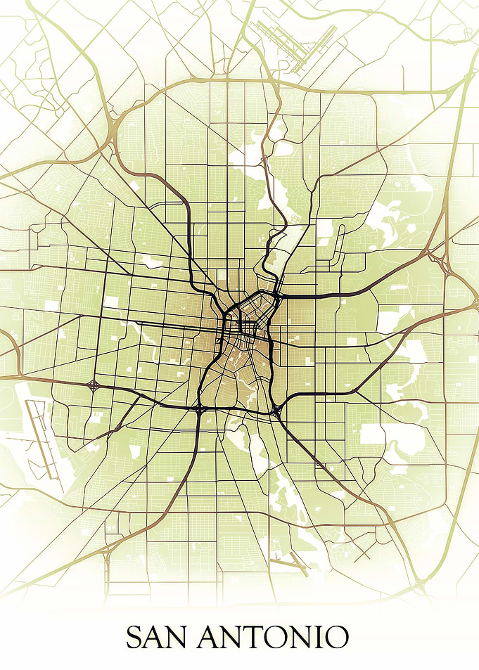 San Antonio Texas City map