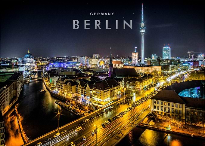 Berlin night view