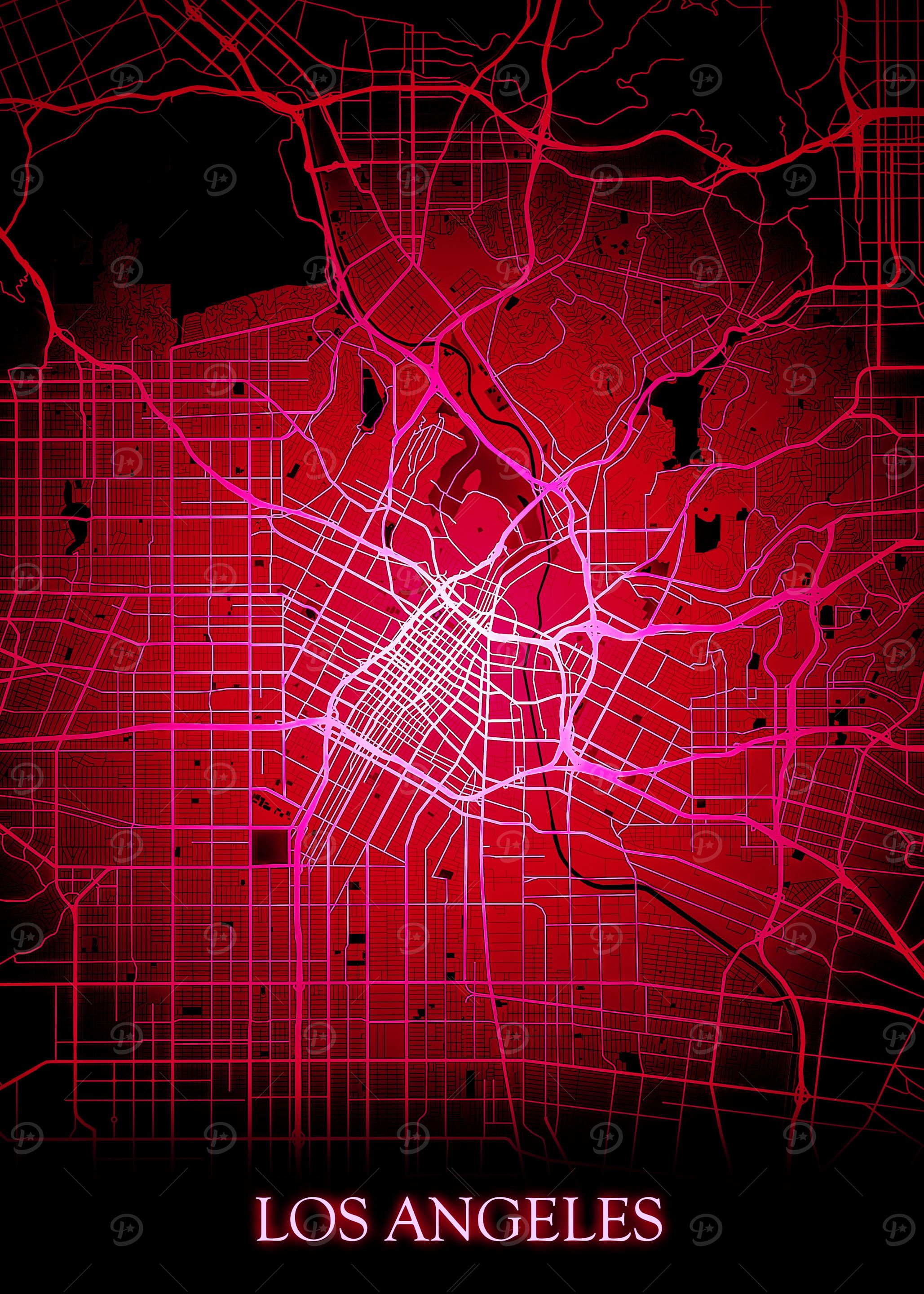 Los Angeles California Red