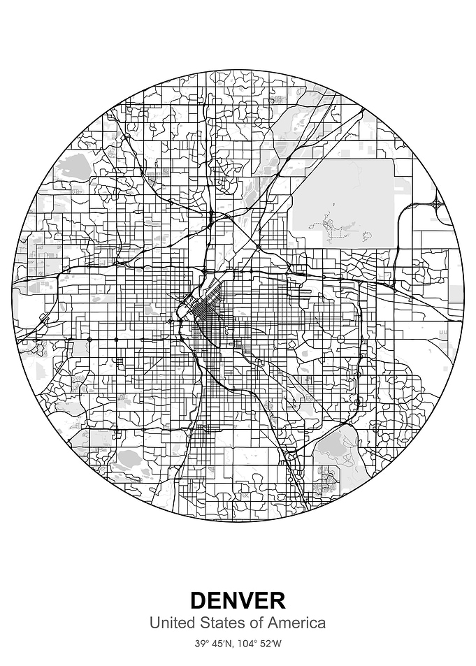 denver circle map