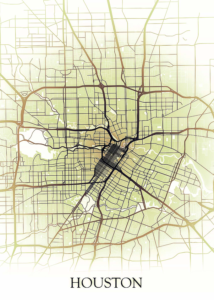 Houston Texas City Map