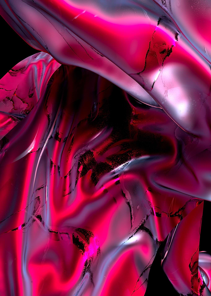 3d art textile pink