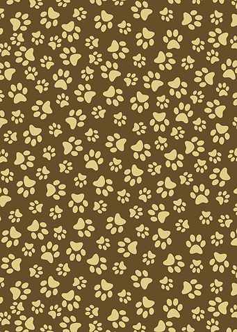 Dark Cat Paw Pattern