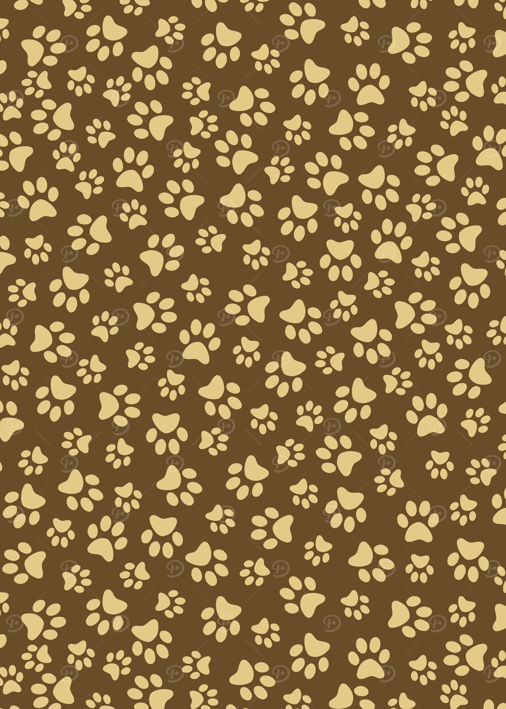 Dark Cat Paw Pattern