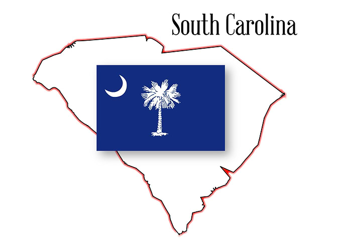 South Carolina State Map