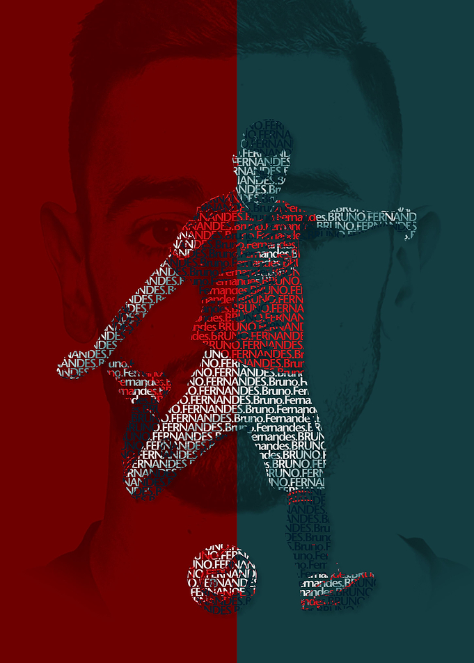 Bruno Fernandes Text Art