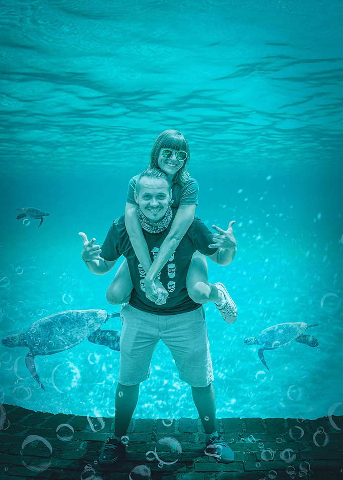 Under water photoshop