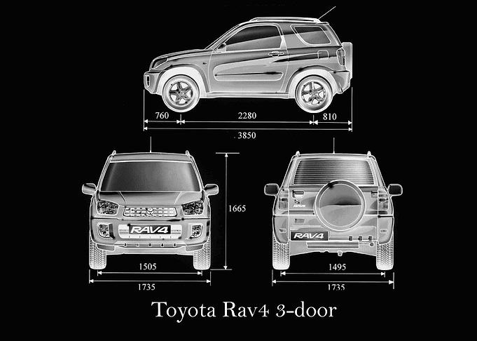 Toyota Rav4 3door 1996