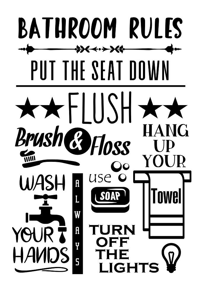 Bathroom Rules 01