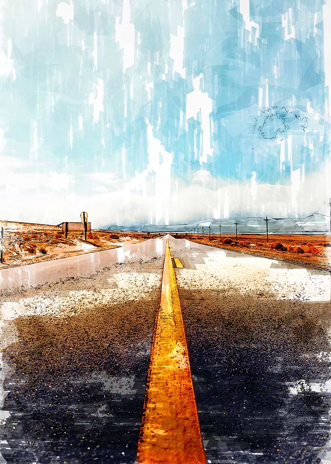 Straight Road Death Valley