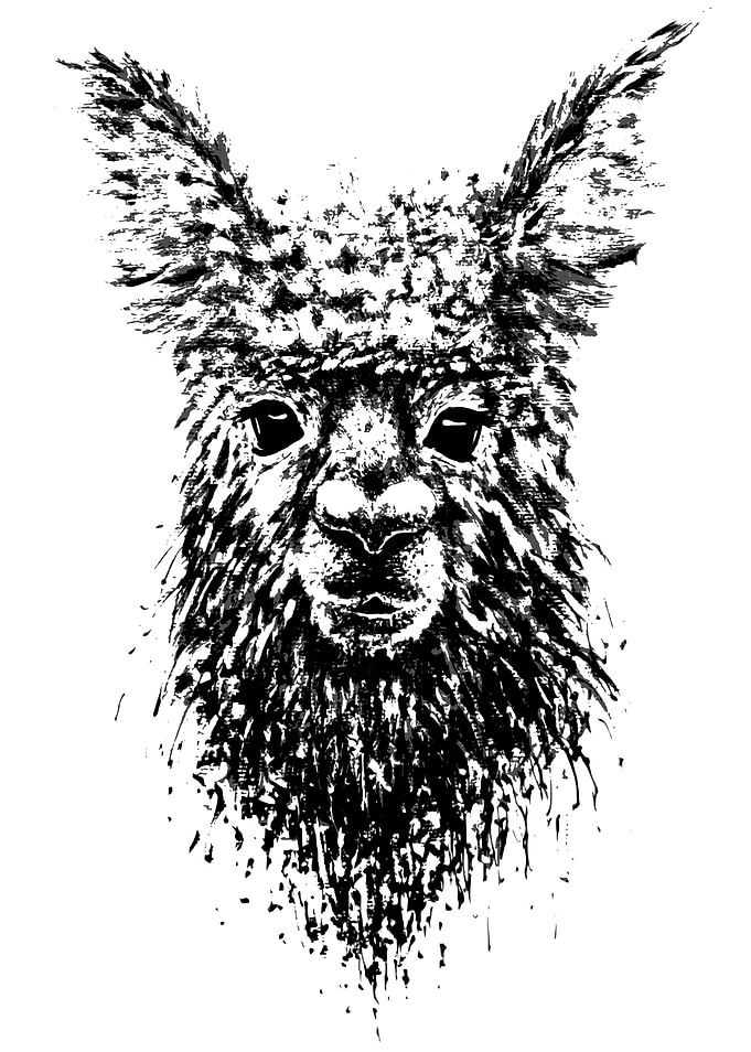 Alpaca Ink Dripping