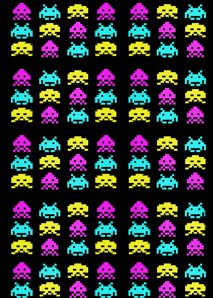 Invasor war retro game