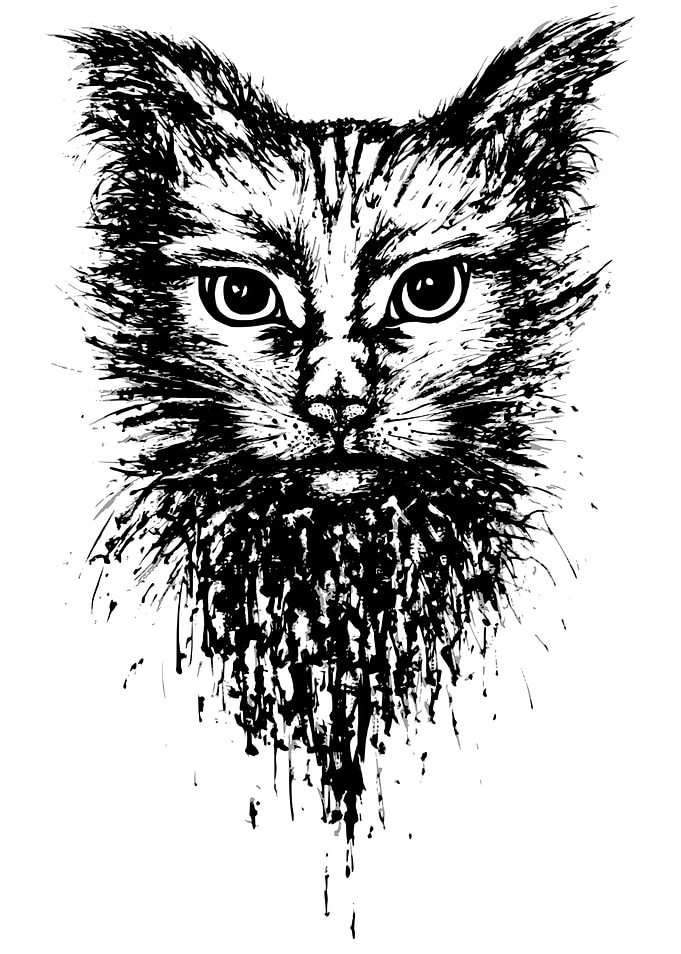 Cat Ink Dripping